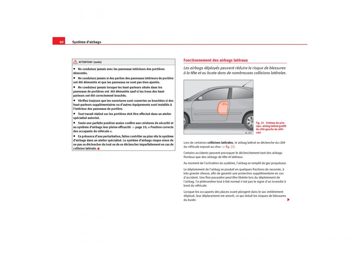 Seat Ibiza III 3 manuel du proprietaire / page 42