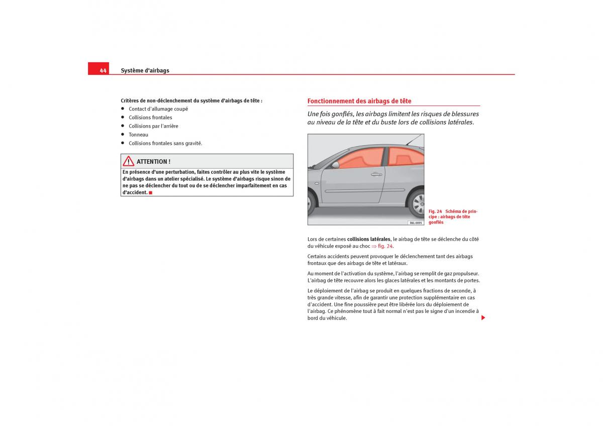 Seat Ibiza III 3 manuel du proprietaire / page 46