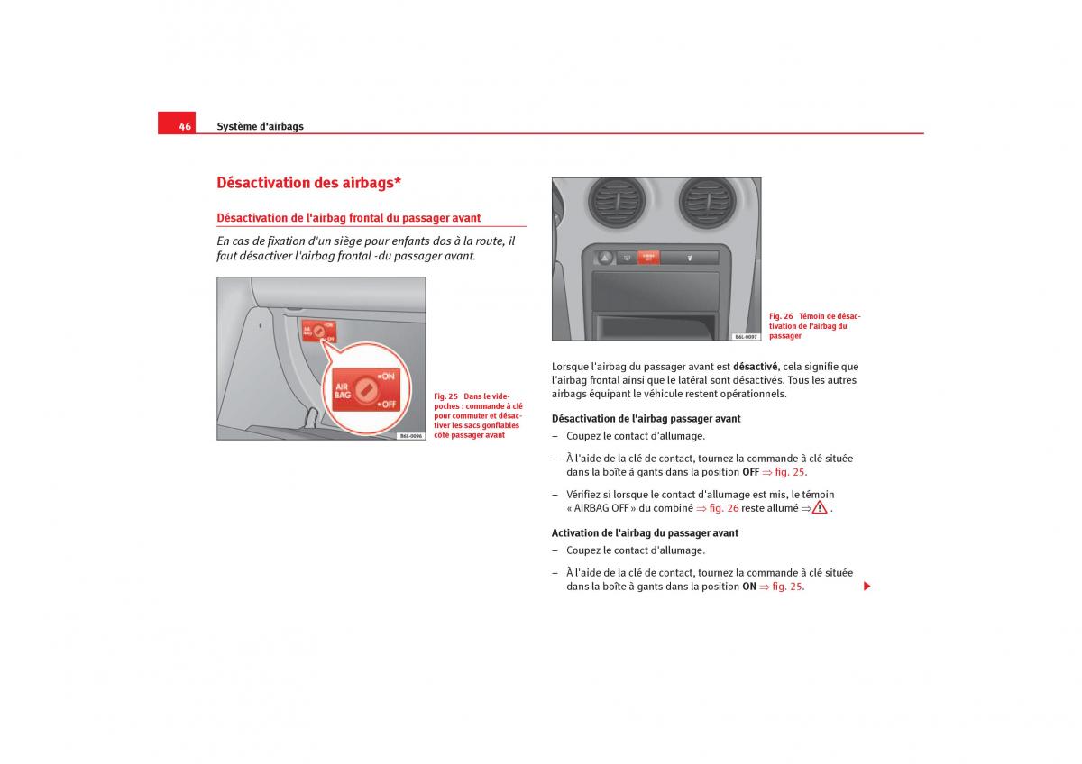 Seat Ibiza III 3 manuel du proprietaire / page 48