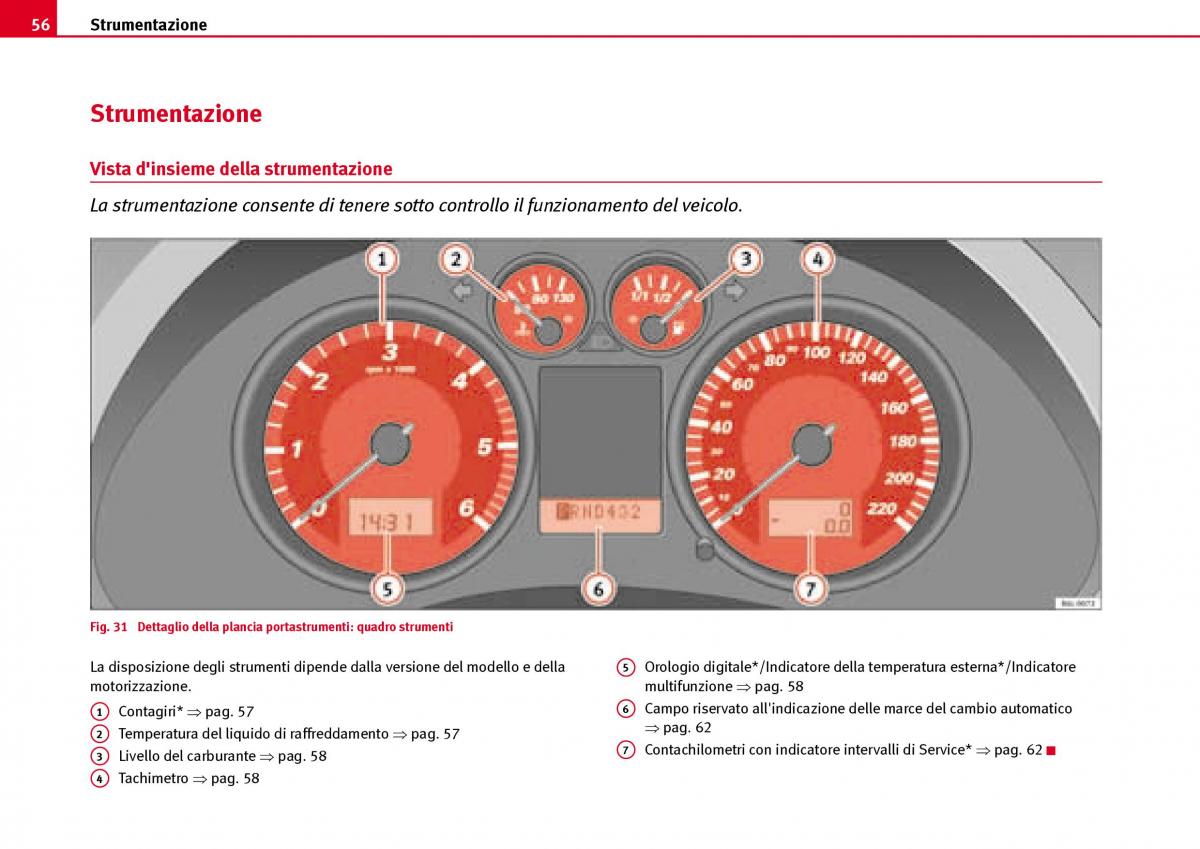 Seat Ibiza III 3 manuale del proprietario / page 58