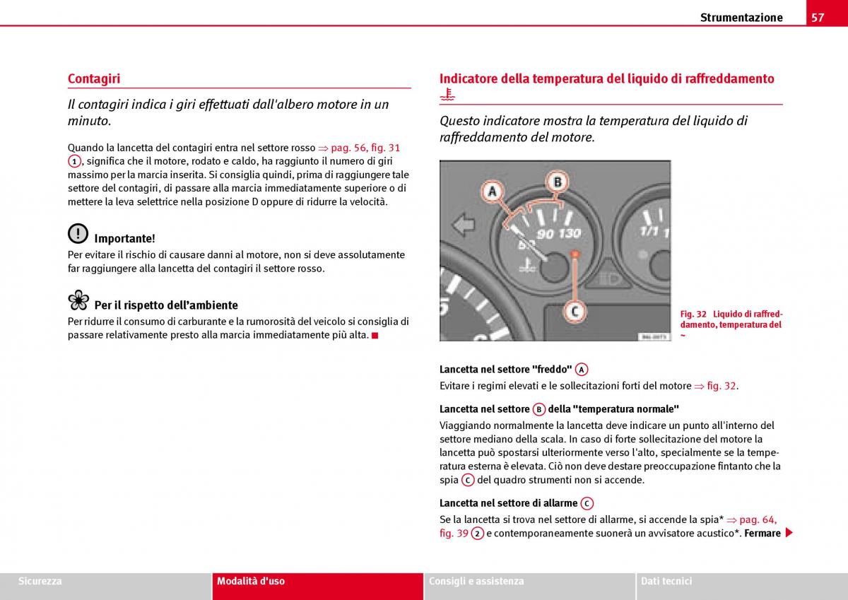 Seat Ibiza III 3 manuale del proprietario / page 59