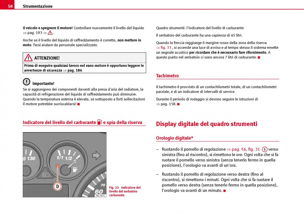 Seat Ibiza III 3 manuale del proprietario / page 60