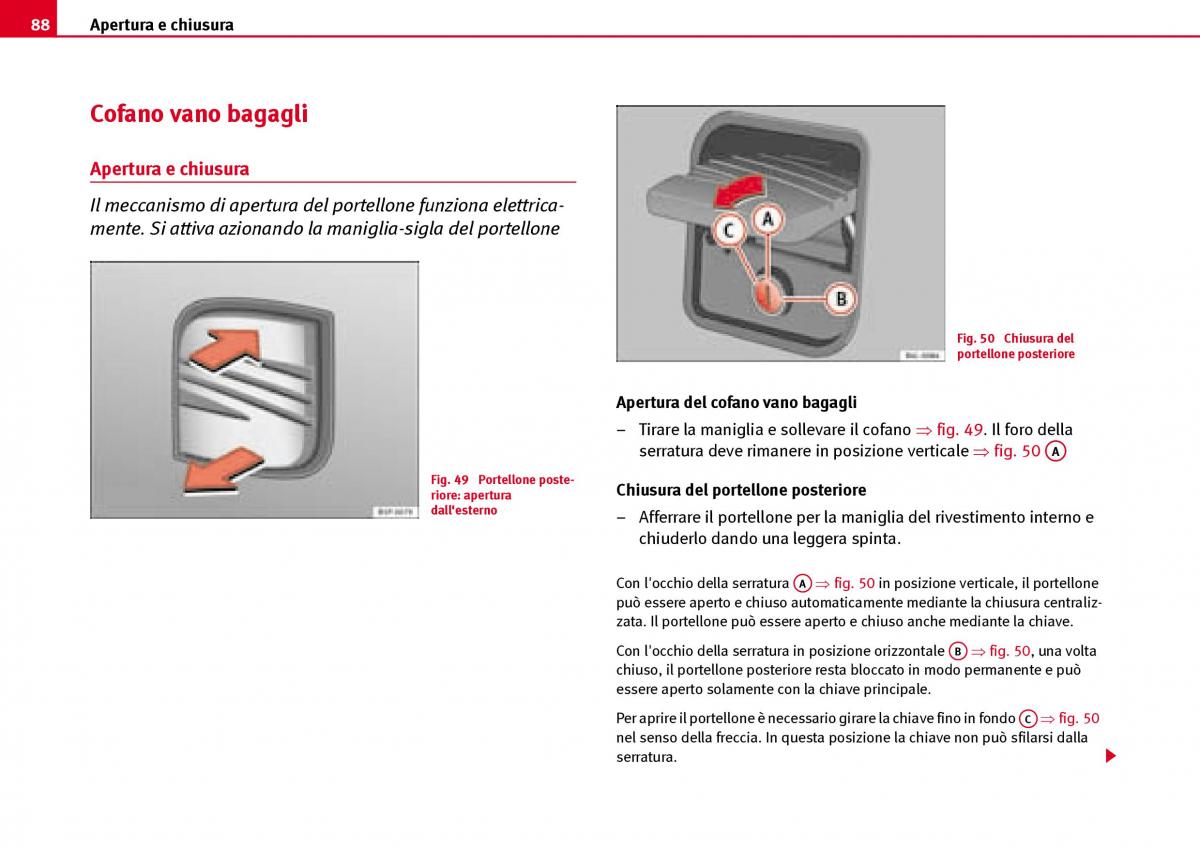 Seat Ibiza III 3 manuale del proprietario / page 90