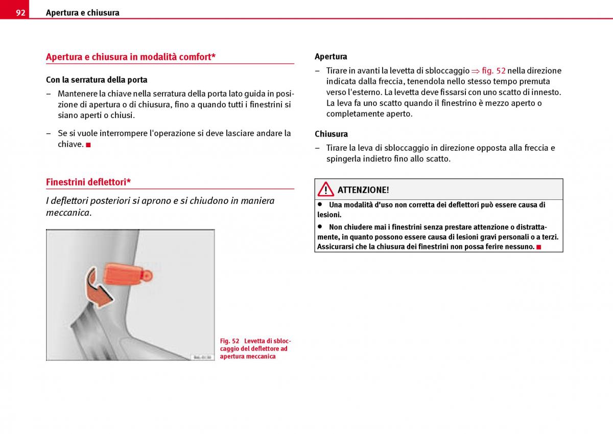 Seat Ibiza III 3 manuale del proprietario / page 94