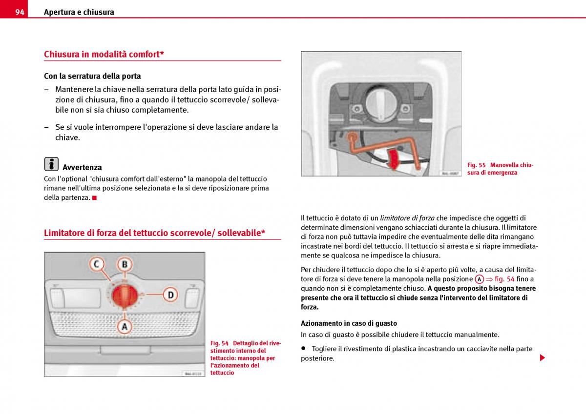 Seat Ibiza III 3 manuale del proprietario / page 96