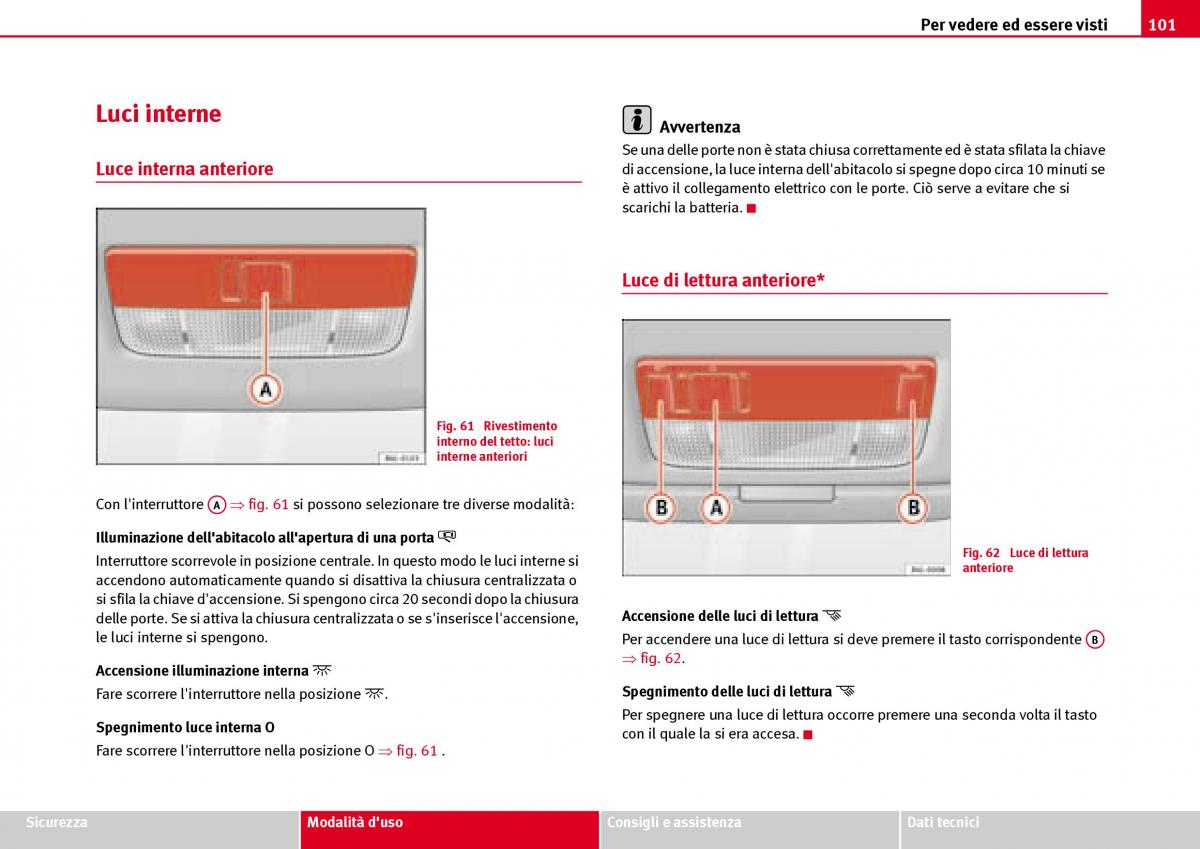 Seat Ibiza III 3 manuale del proprietario / page 103