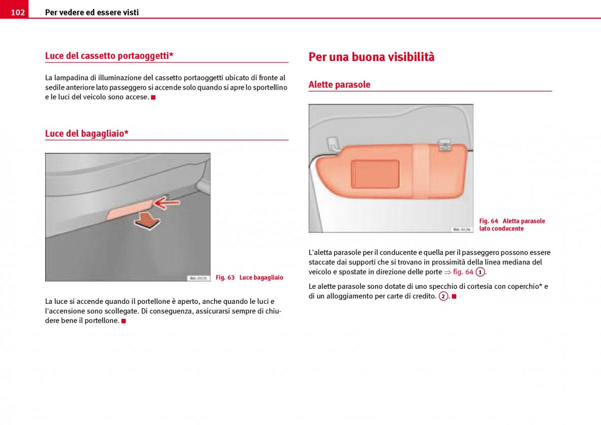 Seat Ibiza III 3 manuale del proprietario / page 104