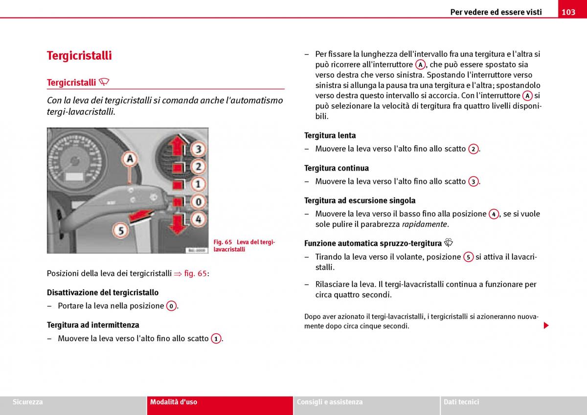 Seat Ibiza III 3 manuale del proprietario / page 105