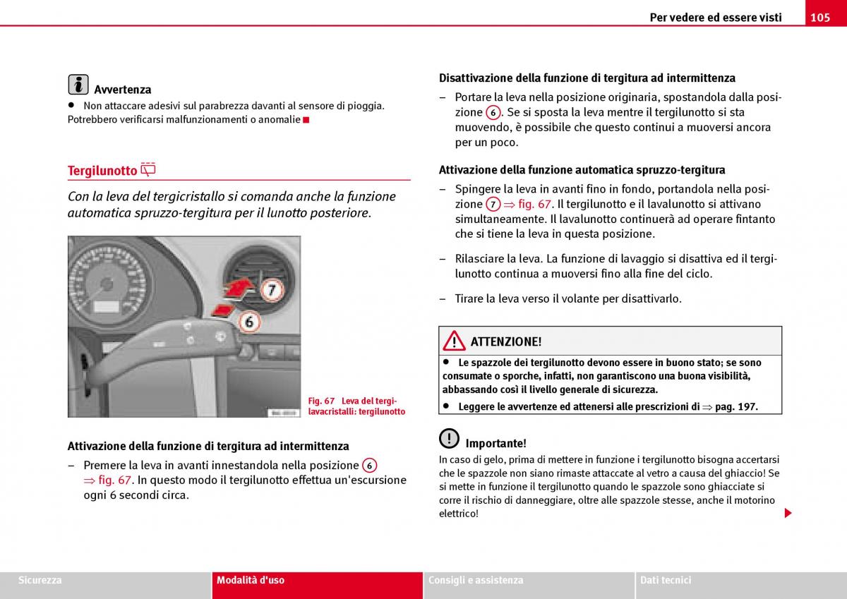 Seat Ibiza III 3 manuale del proprietario / page 107