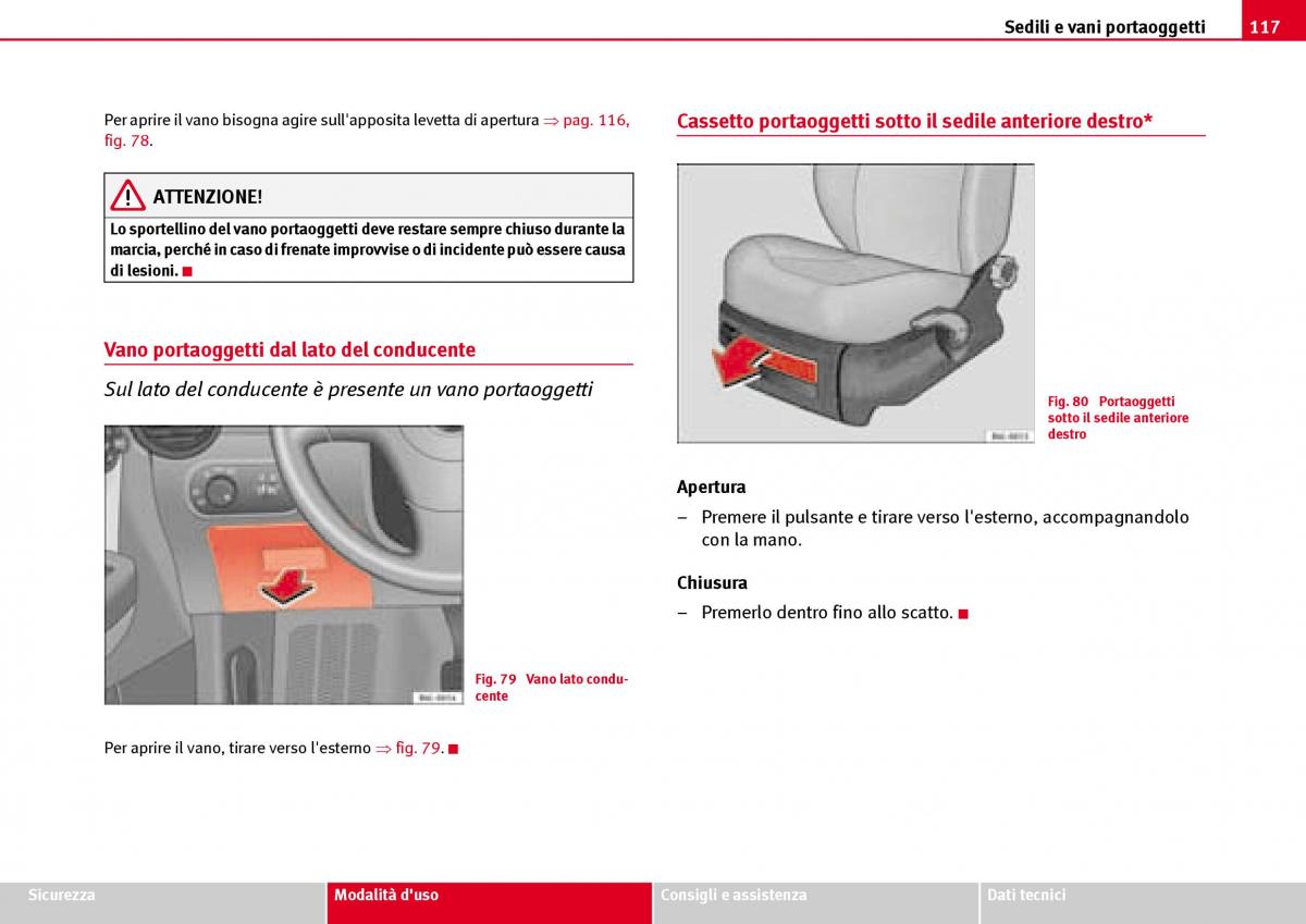 Seat Ibiza III 3 manuale del proprietario / page 119