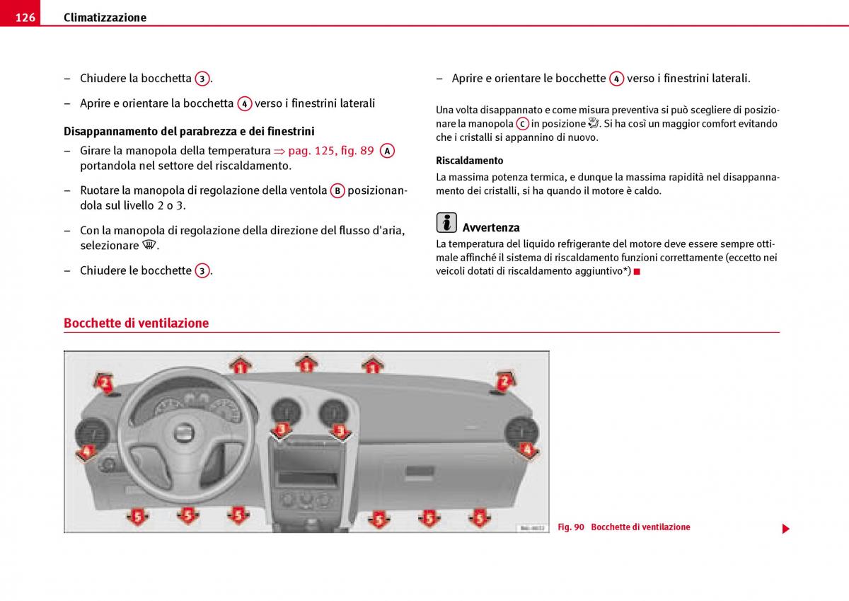 Seat Ibiza III 3 manuale del proprietario / page 128