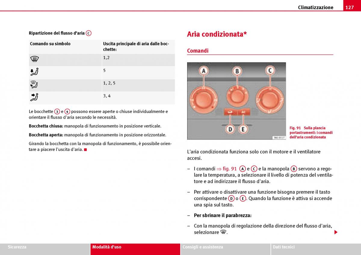 Seat Ibiza III 3 manuale del proprietario / page 129