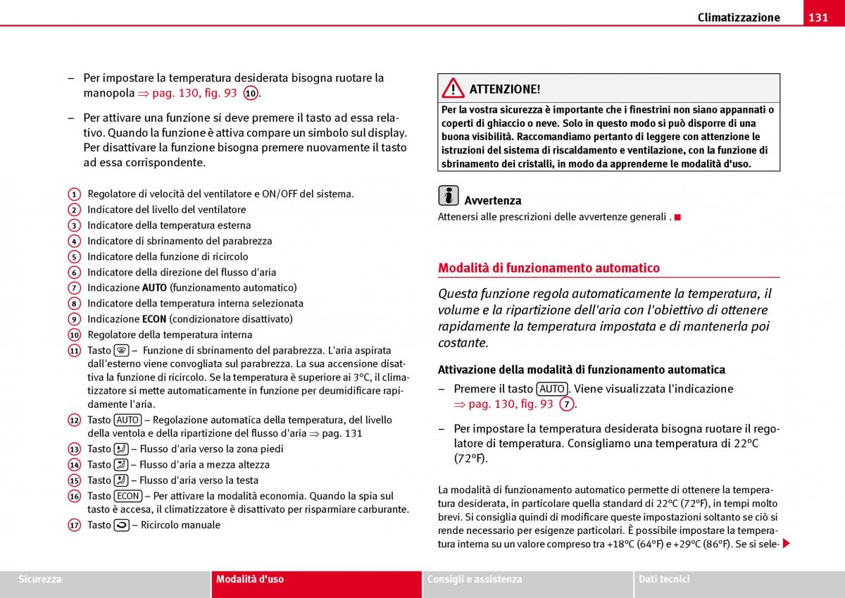 Seat Ibiza III 3 manuale del proprietario / page 133