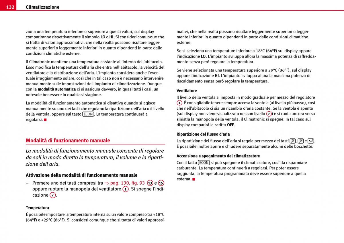 Seat Ibiza III 3 manuale del proprietario / page 134