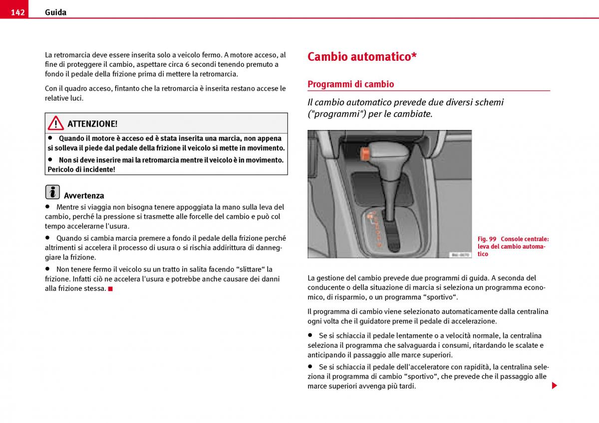 Seat Ibiza III 3 manuale del proprietario / page 144