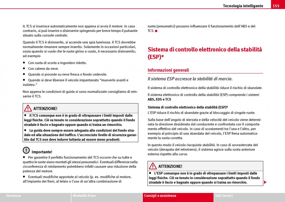 Seat Ibiza III 3 manuale del proprietario / page 157