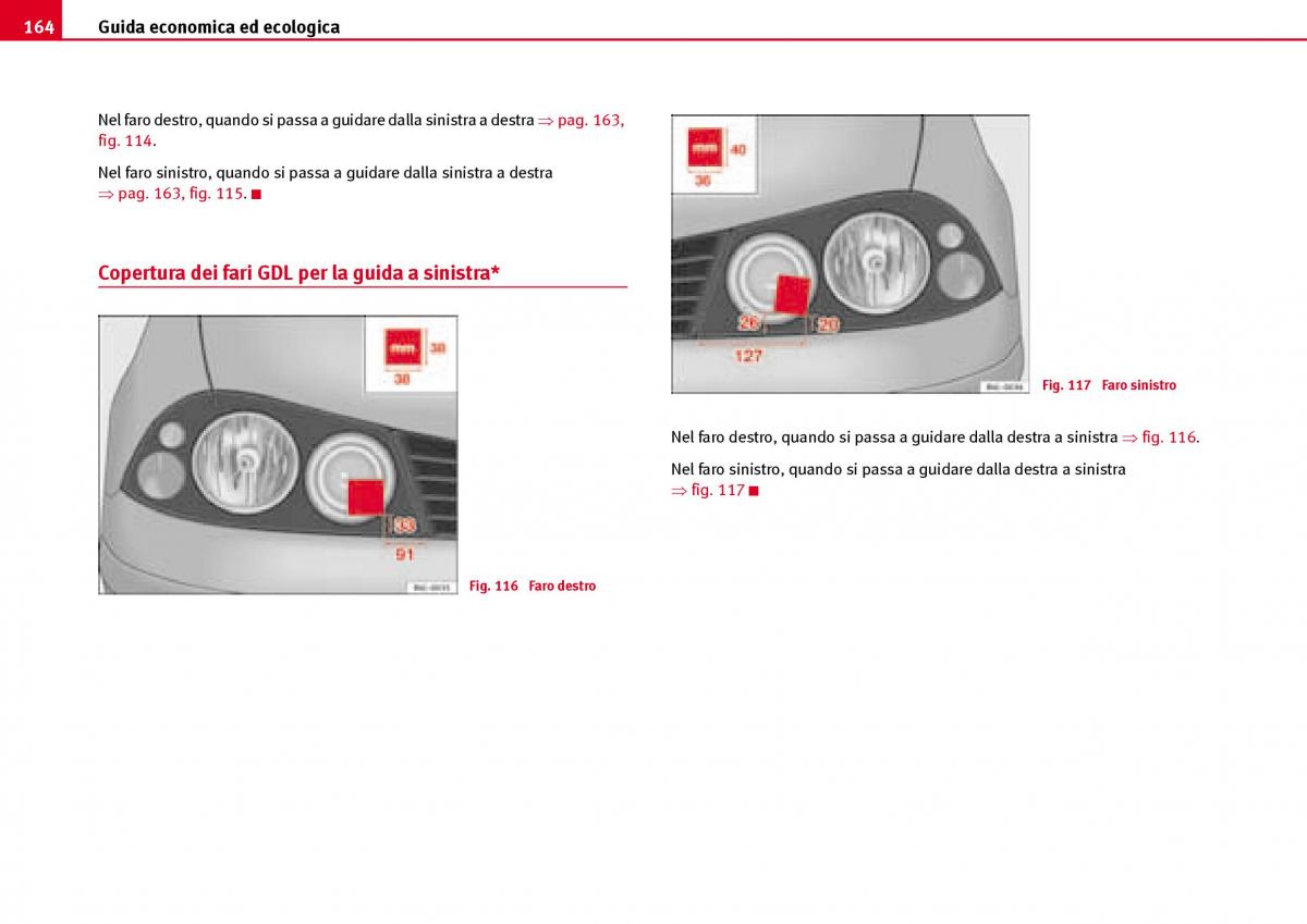 Seat Ibiza III 3 manuale del proprietario / page 166