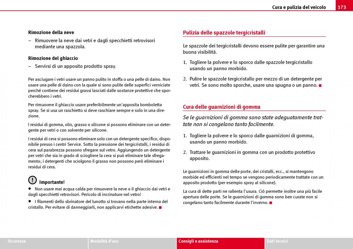 Seat Ibiza III 3 manuale del proprietario / page 175