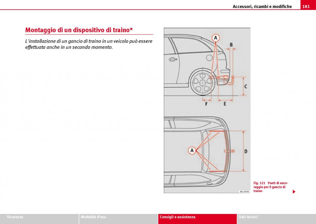 Seat Ibiza III 3 manuale del proprietario / page 183