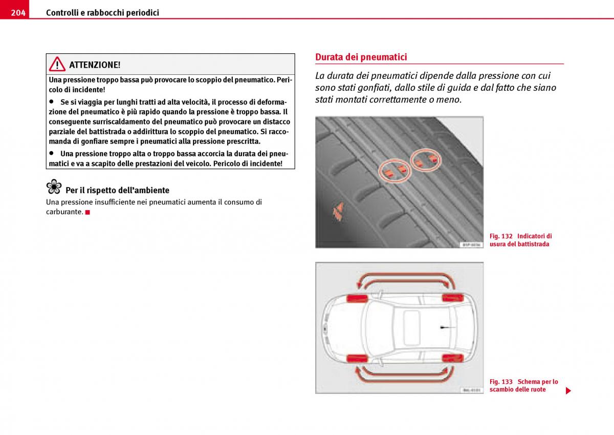 Seat Ibiza III 3 manuale del proprietario / page 206