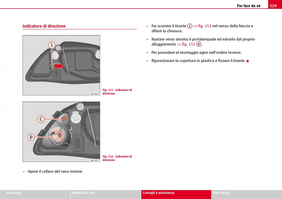 Seat Ibiza III 3 manuale del proprietario / page 231