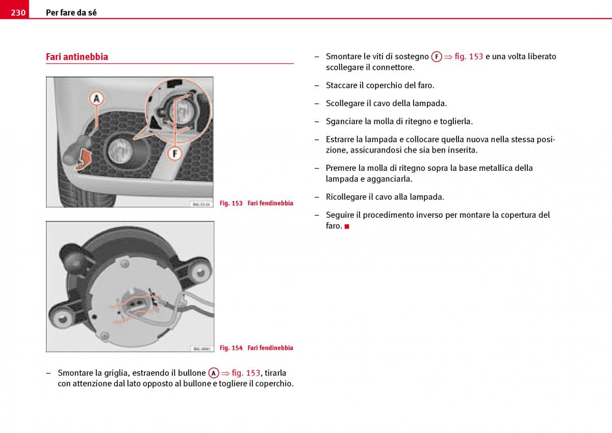 Seat Ibiza III 3 manuale del proprietario / page 232