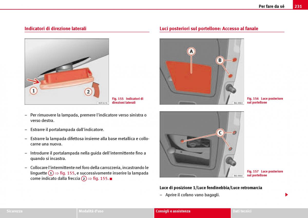 Seat Ibiza III 3 manuale del proprietario / page 233