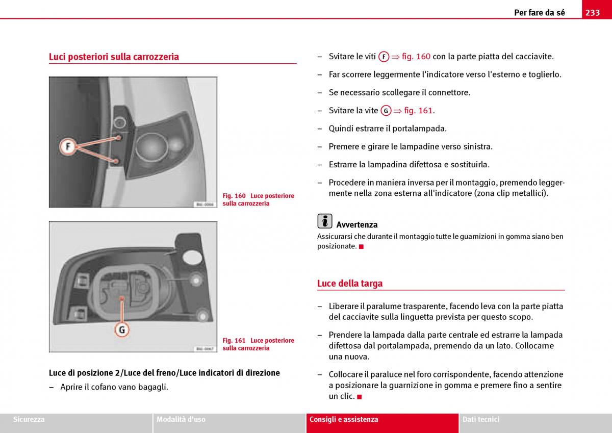 Seat Ibiza III 3 manuale del proprietario / page 235