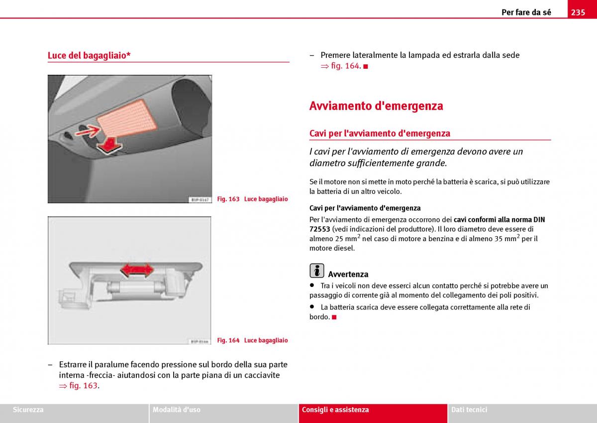 Seat Ibiza III 3 manuale del proprietario / page 237