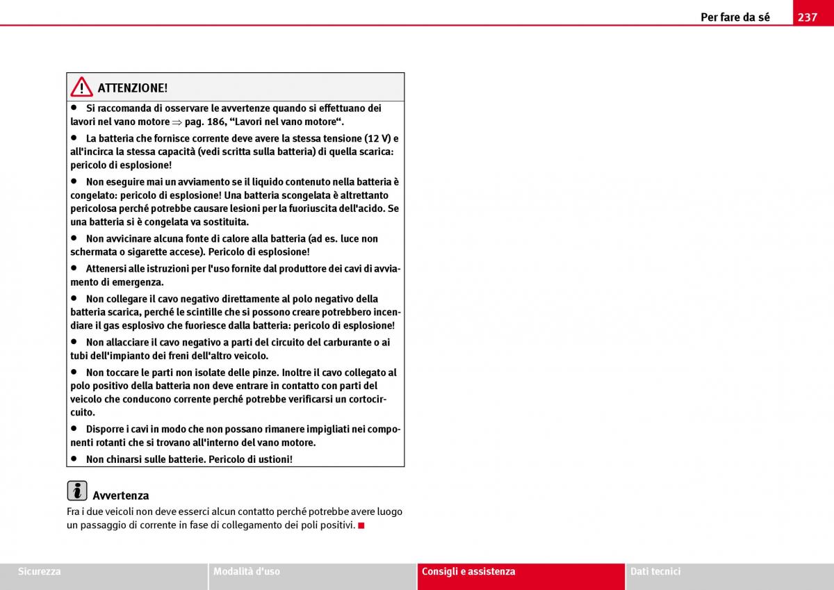 Seat Ibiza III 3 manuale del proprietario / page 239