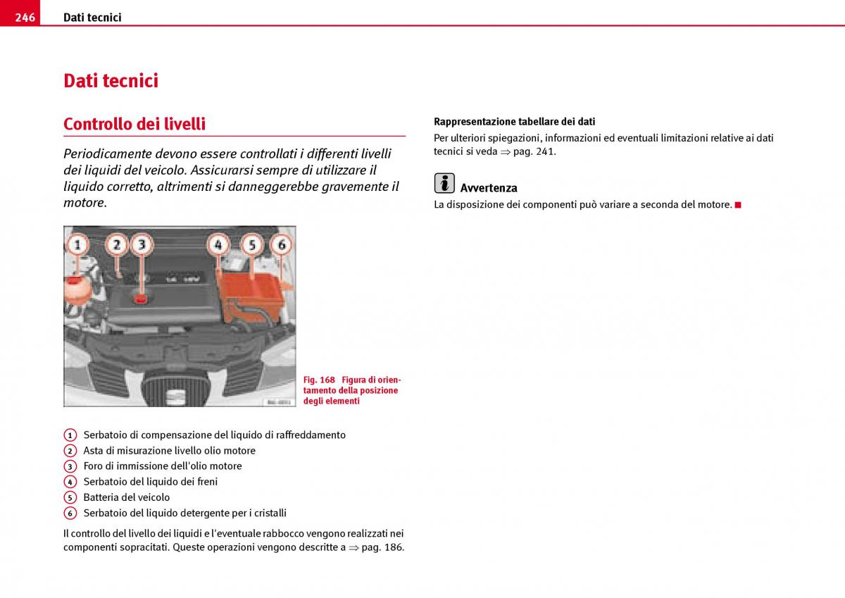 Seat Ibiza III 3 manuale del proprietario / page 248