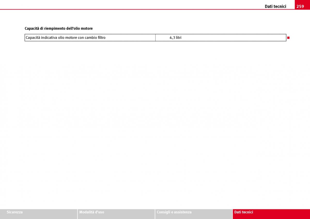 Seat Ibiza III 3 manuale del proprietario / page 261