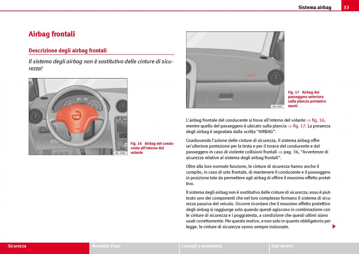 Seat Ibiza III 3 manuale del proprietario / page 35