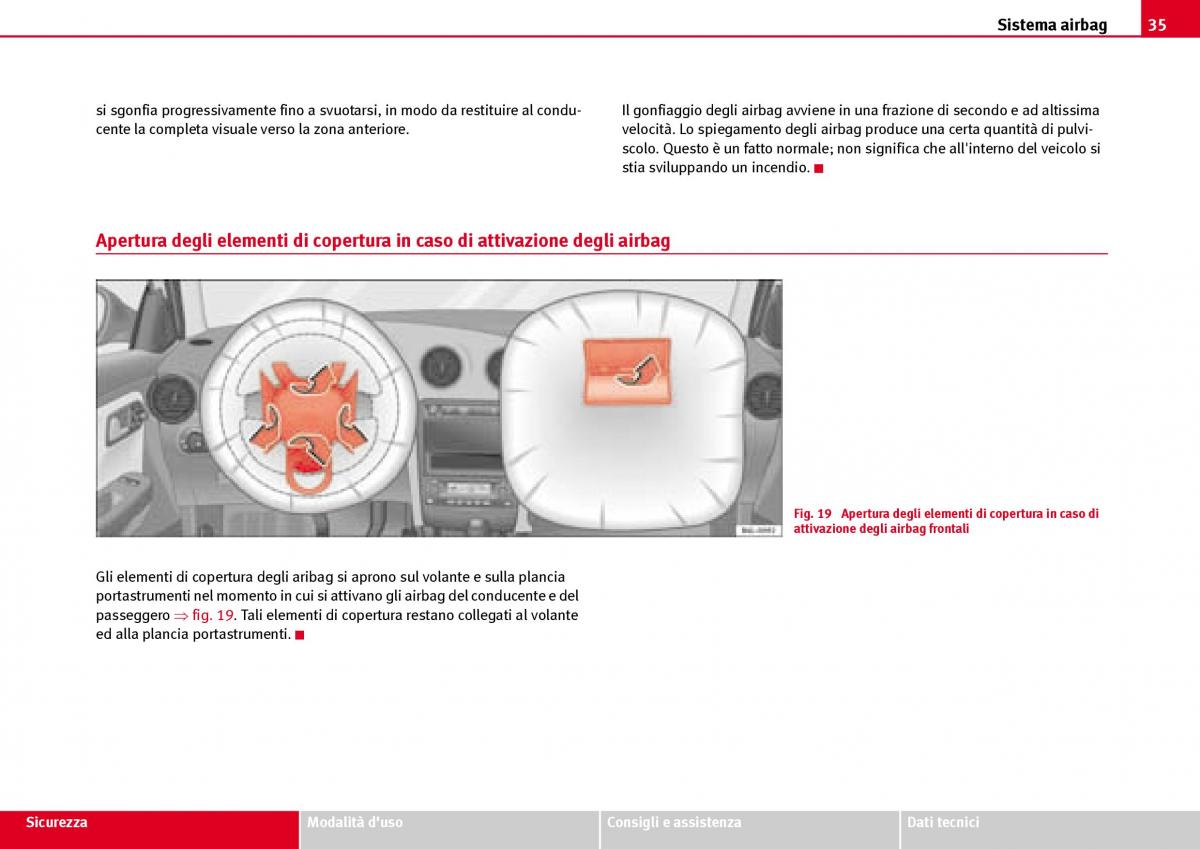 Seat Ibiza III 3 manuale del proprietario / page 37