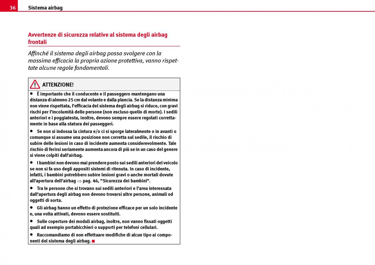 Seat Ibiza III 3 manuale del proprietario / page 38