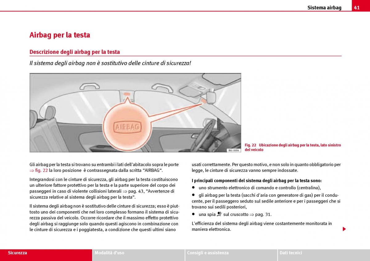 Seat Ibiza III 3 manuale del proprietario / page 43