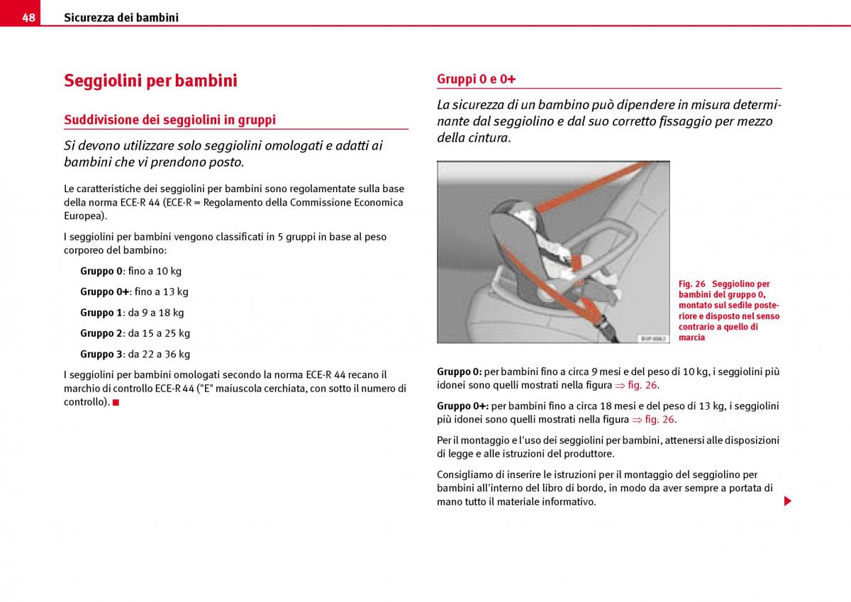 Seat Ibiza III 3 manuale del proprietario / page 50