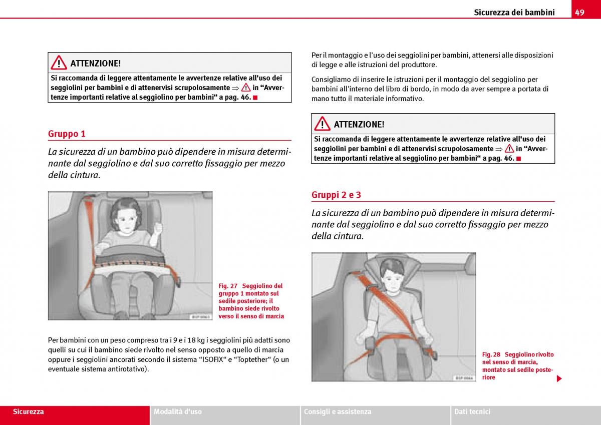 Seat Ibiza III 3 manuale del proprietario / page 51