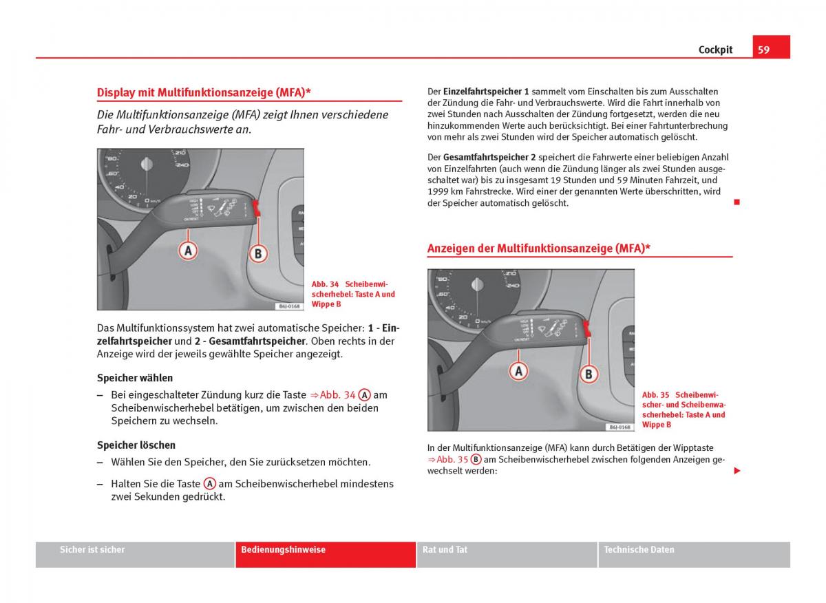 Seat Ibiza IV 4 Handbuch / page 61