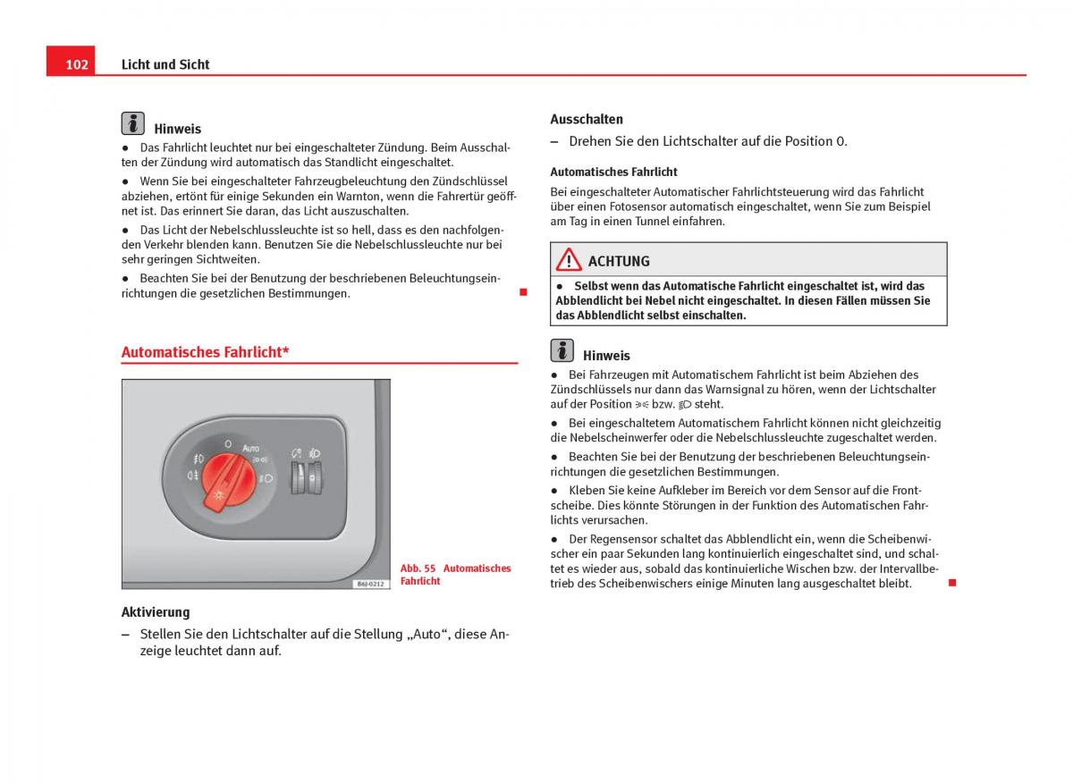 Seat Ibiza IV 4 Handbuch / page 104