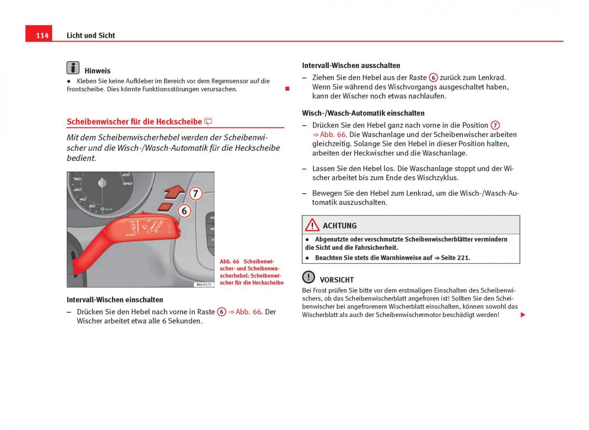 Seat Ibiza IV 4 Handbuch / page 116