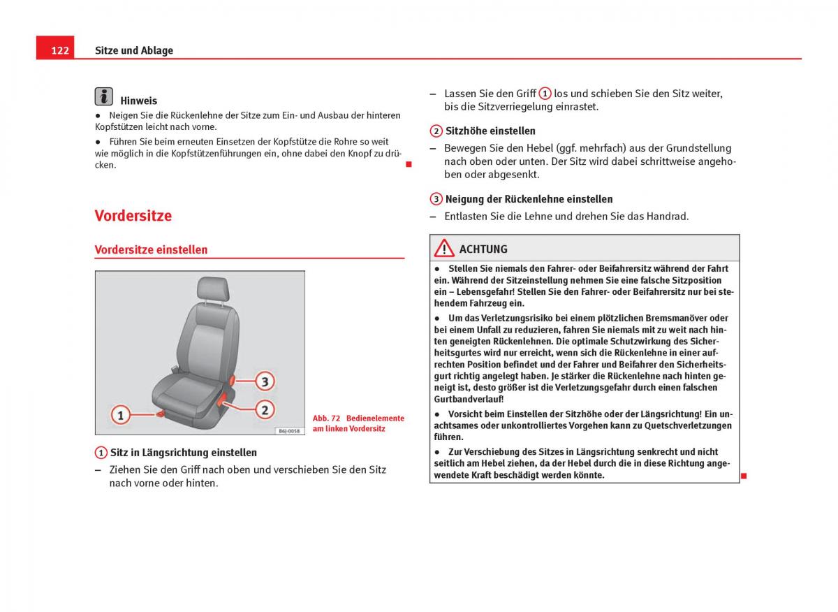 Seat Ibiza IV 4 Handbuch / page 124