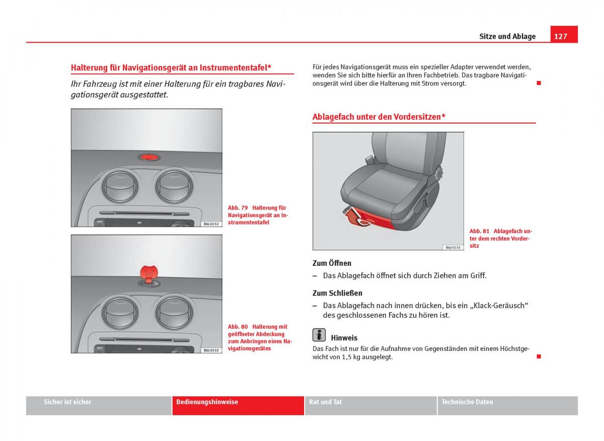 Seat Ibiza IV 4 Handbuch / page 129