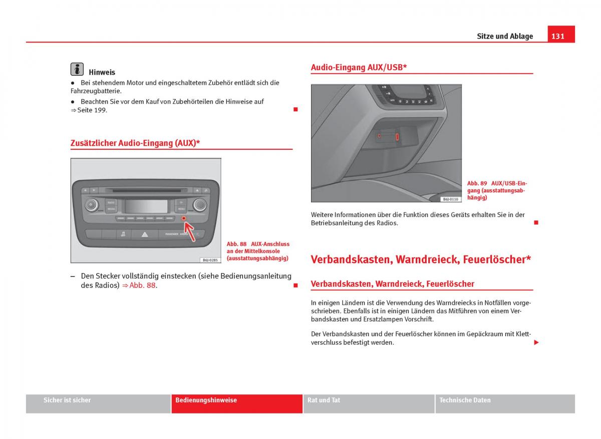 Seat Ibiza IV 4 Handbuch / page 133