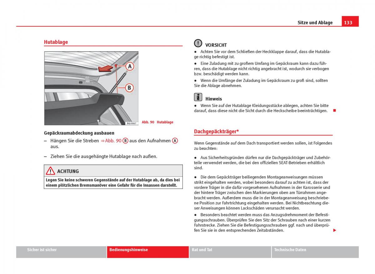 Seat Ibiza IV 4 Handbuch / page 135