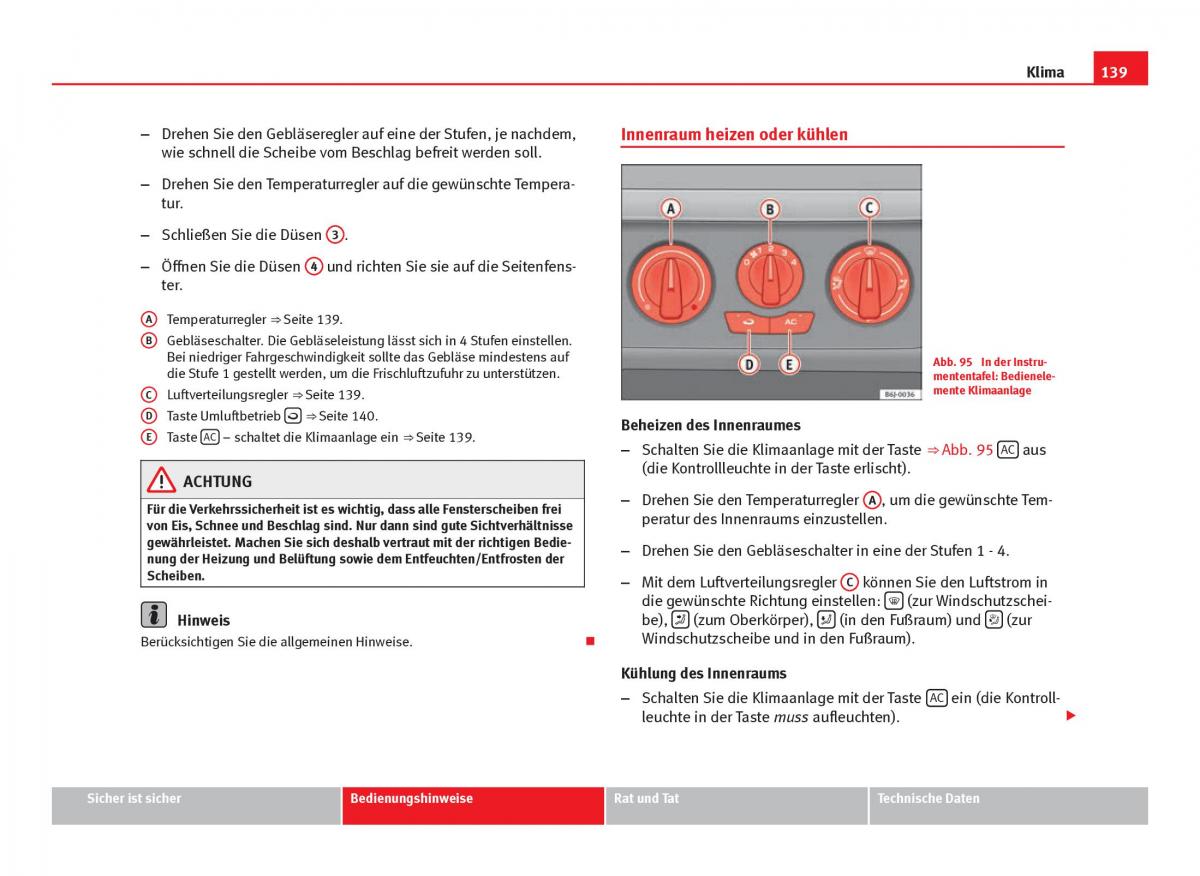 Seat Ibiza IV 4 Handbuch / page 141