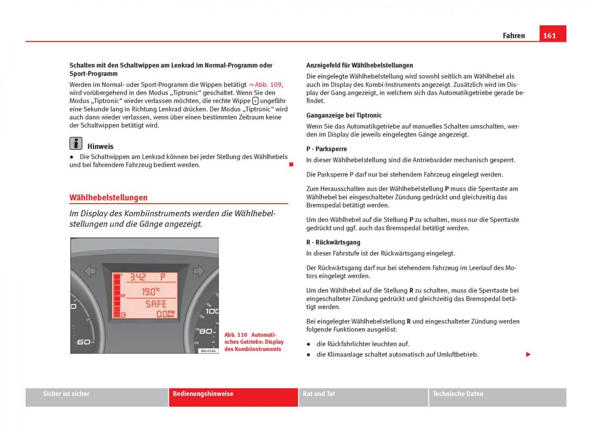 Seat Ibiza IV 4 Handbuch / page 163