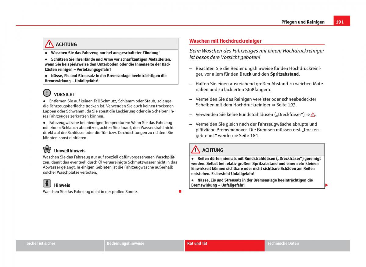 Seat Ibiza IV 4 Handbuch / page 193