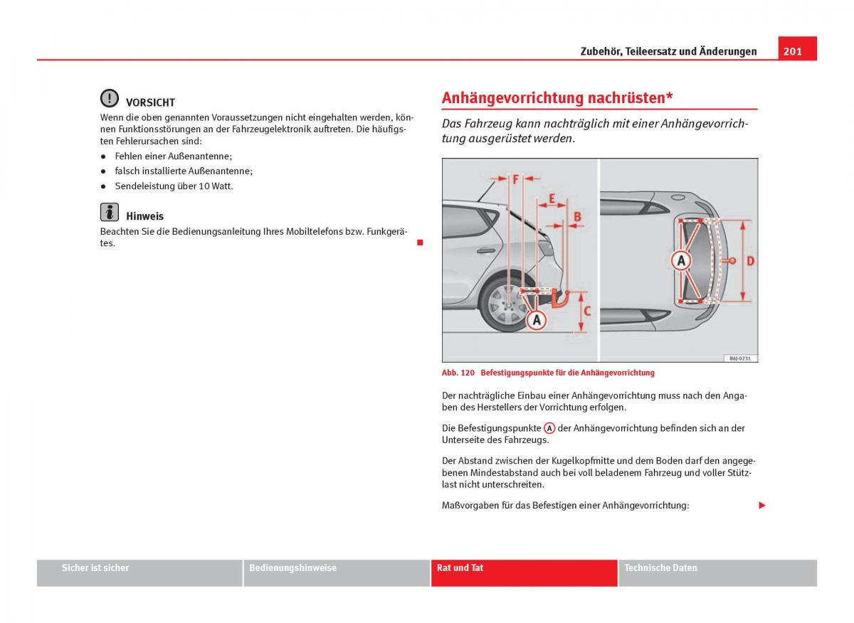 Seat Ibiza IV 4 Handbuch / page 203