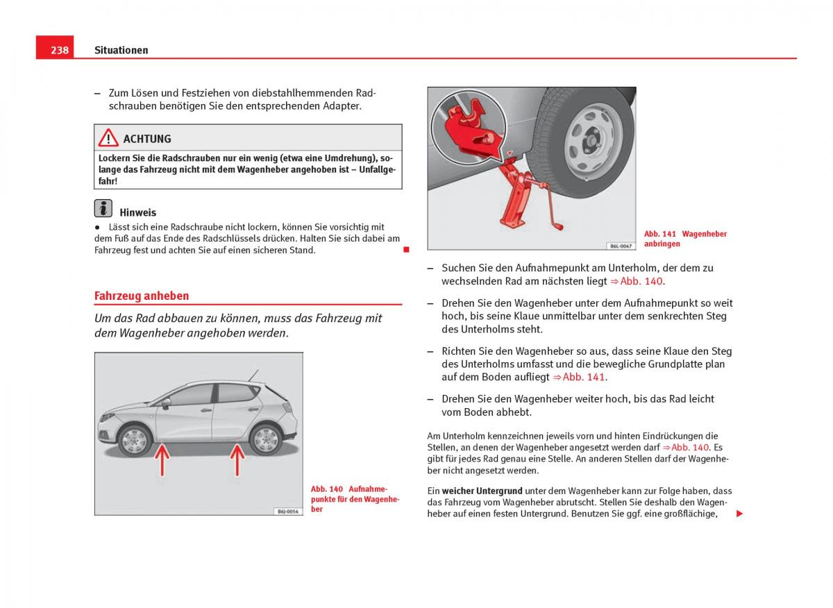 Seat Ibiza IV 4 Handbuch / page 240